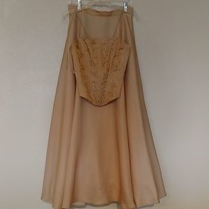 Champagne two piece dress